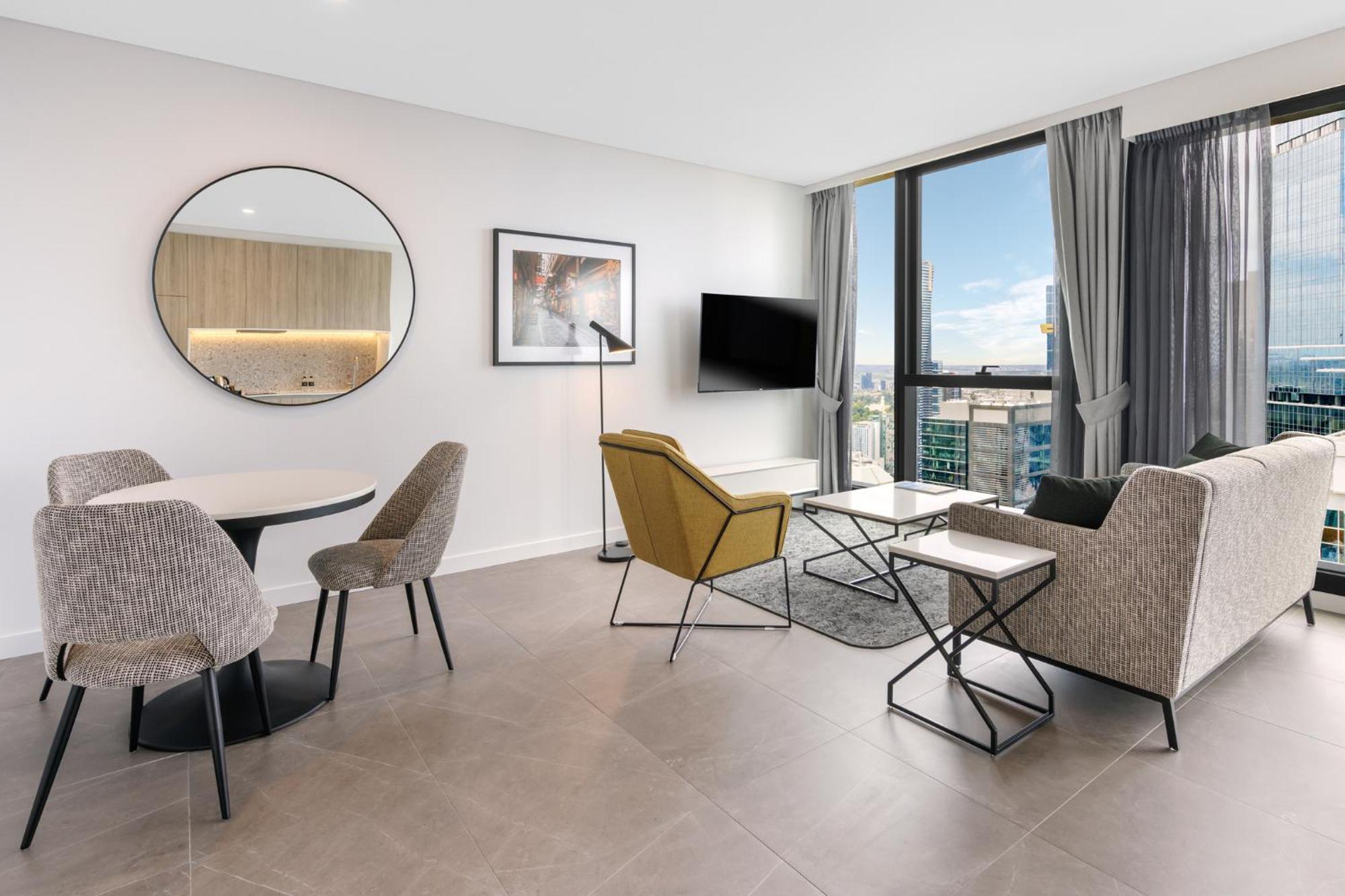 Meriton Suites Melbourne Exteriér fotografie A typical apartment interior