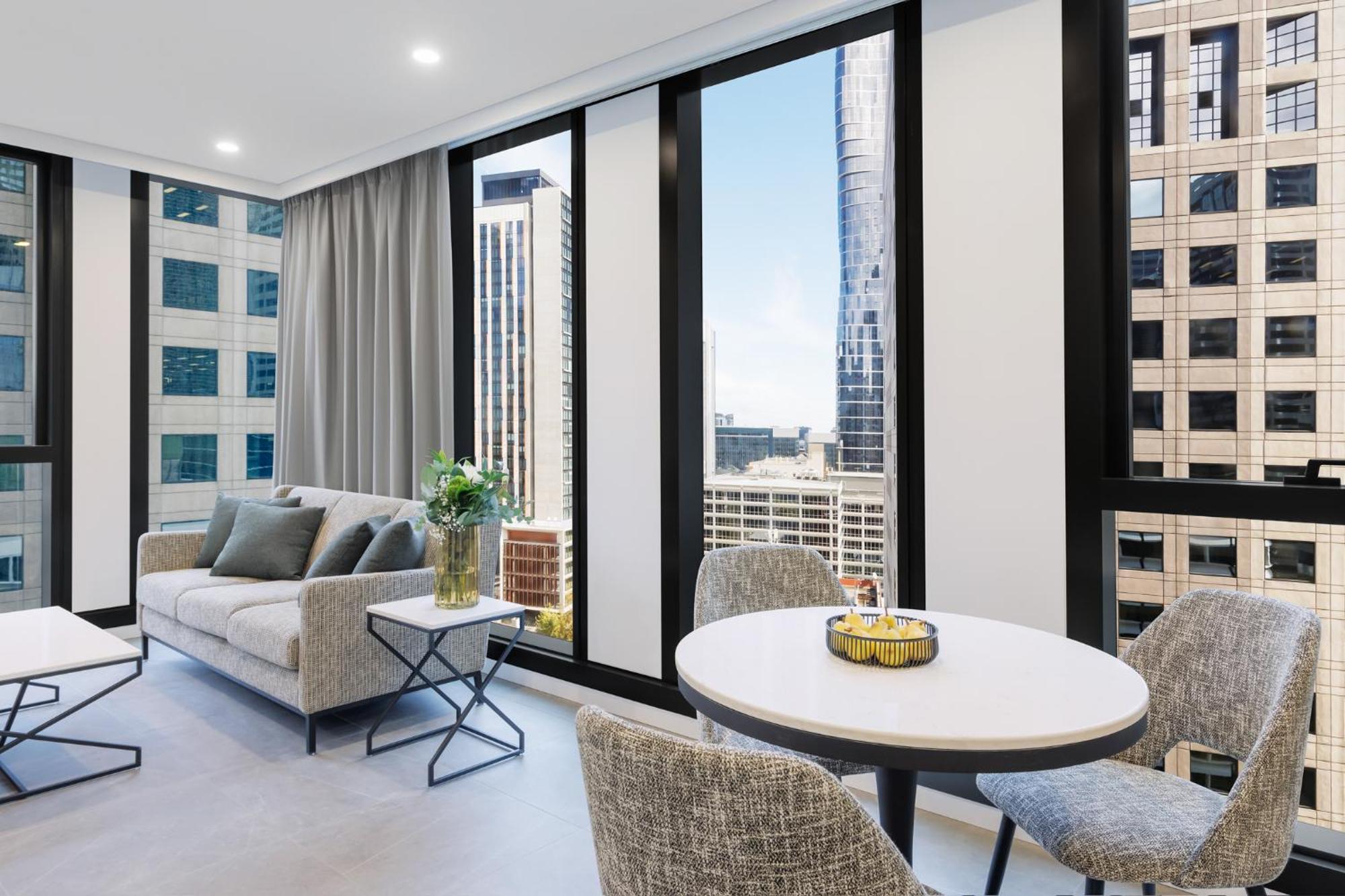 Meriton Suites Melbourne Exteriér fotografie The interior of a typical apartment