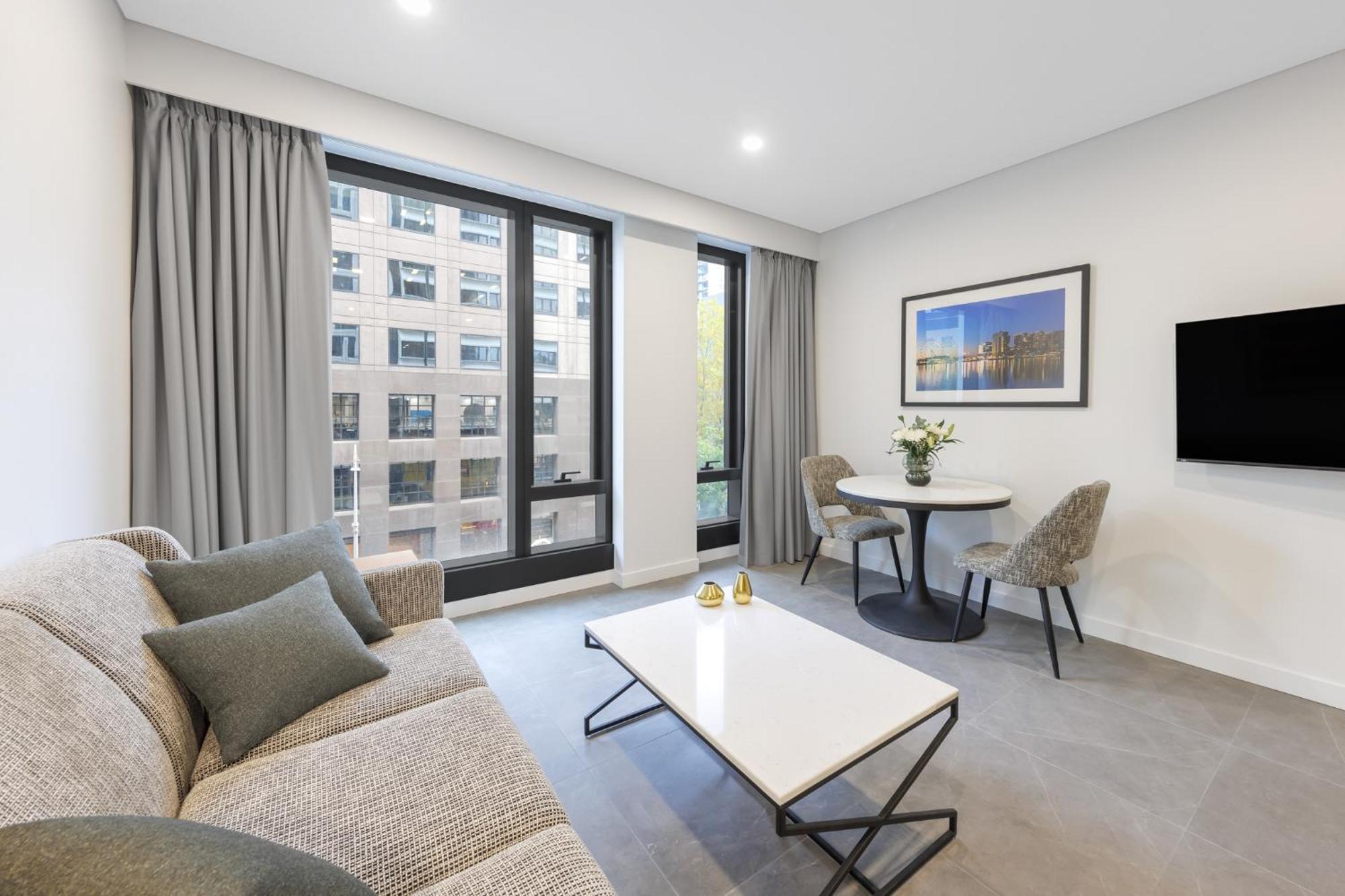 Meriton Suites Melbourne Exteriér fotografie A staged apartment at The Standard