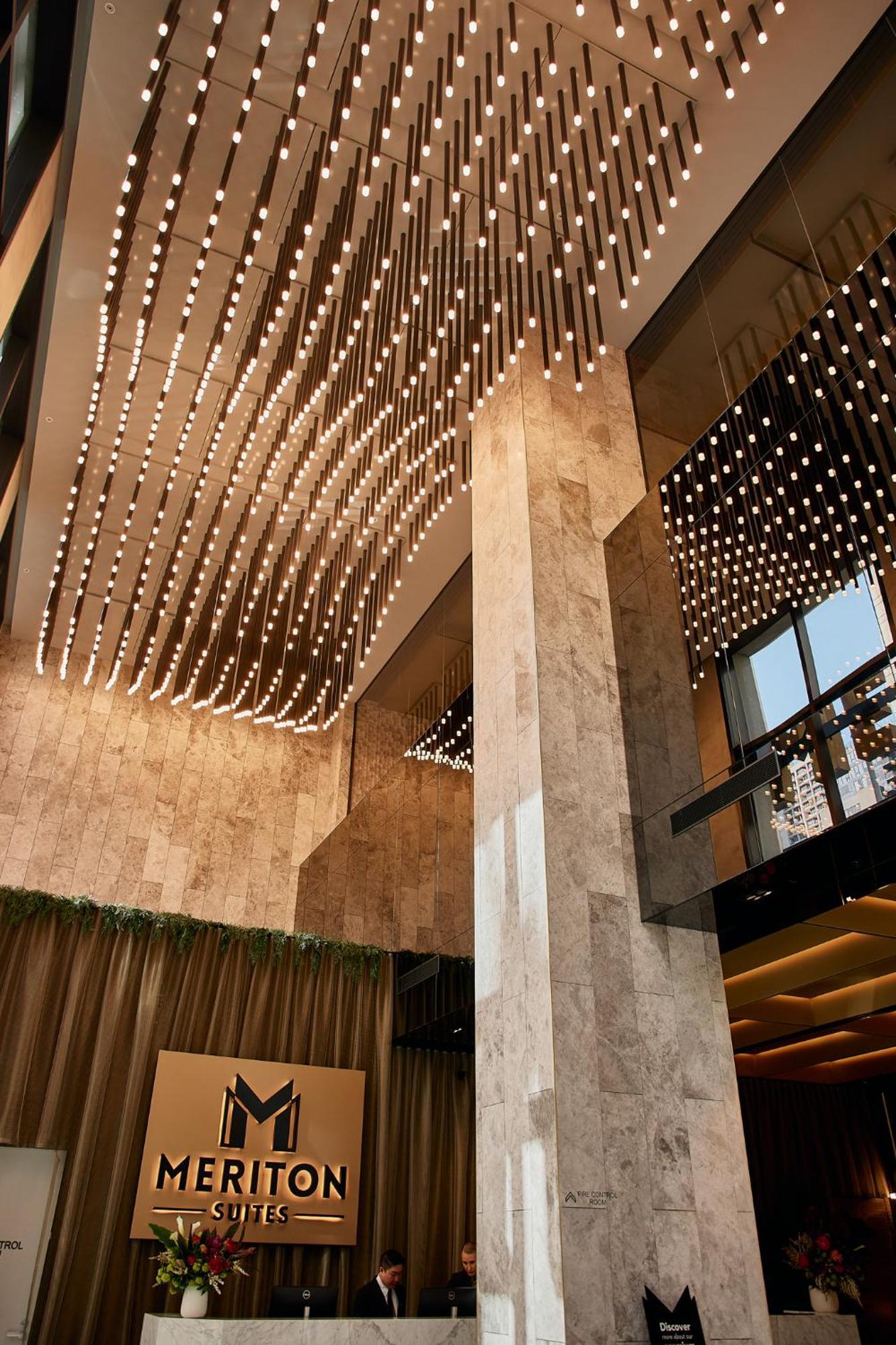 Meriton Suites Melbourne Exteriér fotografie The interior of the building